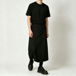Wide-Leg Loose-Fit Culottes  Skirt-Pants