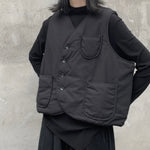 Japanese Dark Simple Short Vest