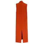 Women's V-neck Sleeveless Twist-waist Dress