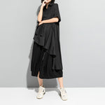 Women's Irregular Ruffle Mid-Length Shirt