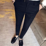 Striped Slim-Fit Trousers
