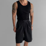 American Vertical Striped Slim Fit Knitted Vest