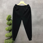 Slim-fit Knitted Cotton Track Pants