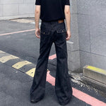 American Retro 3D Deconstructed Flared Trousers