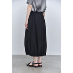 Women's Japanese Lightweight Pleated Hem Cropped Wide-leg Pants