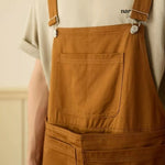 Retro Loose-Fit Multi-Pocket Workwear Cargo Overalls