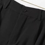 Slim-Fit Tapered Dress Trousers with Fluid Drape