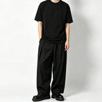 High-Waisted Loose-Fit Straight-Leg Pants