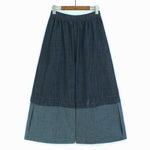 Square Neck Raw Edge Denim Vest Patchwork Jeans Two-Piece Set