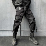 Techwear Elastic Waist Cargo Pants