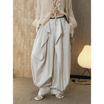 Women's Boho Flowy Draped Loose Harem Pants