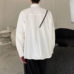 Ruffles Stand Collar Zipper Cutout Off Shoulder Shirt