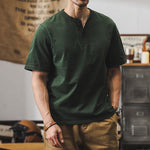 320g Heavyweight Loose Fit Henley T-Shirt