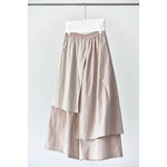 Womenâ€˜s Irregular Color-blocked Faux Two-piece Casual Skirt Pants