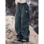Winter Fleece-lined Drawstring Waterproof Pants
