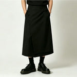 Wide-Leg Loose-Fit Culottes  Skirt-Pants