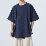 Retro Button-down Short-sleeved Shirt