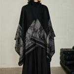 Warm Double-layer Knitted Shawl