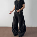 American Rivet Loose Wide-leg Scimitar Pants