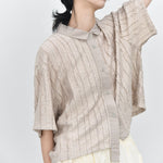 Womenâ€™s Textured Loose Casual T-shirt