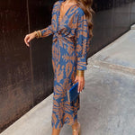 The Spark | Elegant Floral Midi Dress
