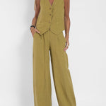 Vest & Pants Cotton Leisure Suit