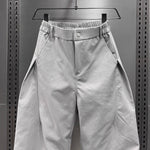 Loose-fitting Wide-leg Curved Pants
