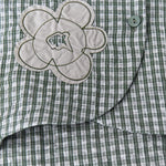 Women's Floral-patterned Curved Hem Shirt