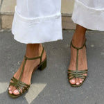 VIVIAN | Metallic Heeled Sandals