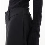 Asymmetrical Layer Button Baggy Wide Leg Pants