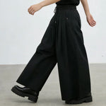 Unisex High-Waisted Loose Wide-Leg Pants