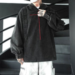 American Washed Retro Denim Hoodie