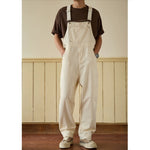 Retro Loose-Fit Casual Workwear Cargo Overalls