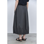 Women's Japanese Lightweight Pleated Hem Cropped Wide-leg Pants