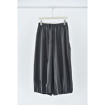 Women's Japanese Lightweight Pleated Hem Cropped Wide-leg Pants
