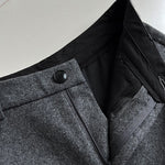 Cropped Loose Wide-leg Trousers