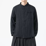Double-layer Collar Loose Casual Shirt