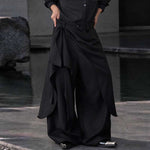 Irregular Slanted Placket Shirt and Trousers Two-piece set