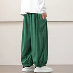 Corduroy Side Pocket Loose Wide-leg Casual Pants
