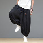Breathable Loose-Fit Ice Silk Wide-Leg Pants