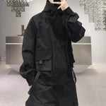 Hooded Casual Workwear Windbreaker Jacket