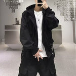 Hooded Casual Workwear Windbreaker Jacket