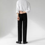 Straight-leg Wrinkle-resistant Drape Trousers