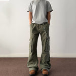 American Vintage Flared Multi-pocket Overalls