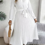 Lauren Ryan | Pleated Midi Dress For Women