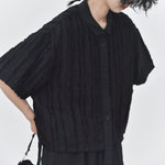 Womenâ€™s Textured Loose Casual T-shirt