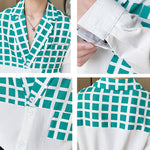 Plaid Panel Long-sleeve Shirt