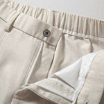 Flowy Wide-leg Straight Cropped Trousers
