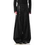 American Striped Wide-leg Casual Suit Pants