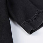 Denim Loose Button-Up T-Shirt